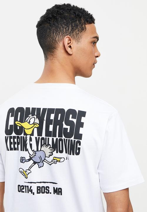 Converse - Street runner graphic tee - white