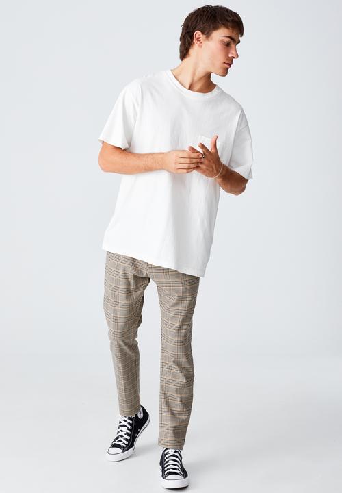 Cotton On - Oxford trouser - tan check