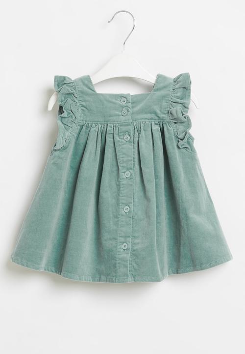 Cotton On - Twyla flutter dress - rusty aqua