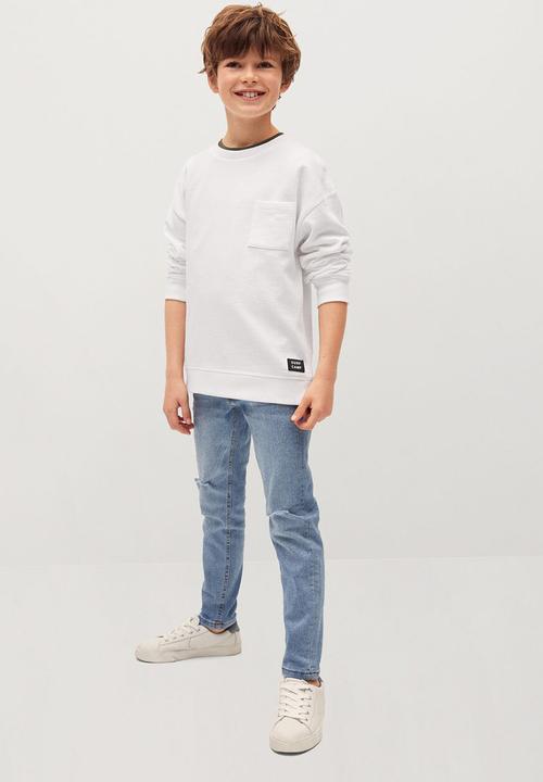 MANGO - Sweatshirt tony - white