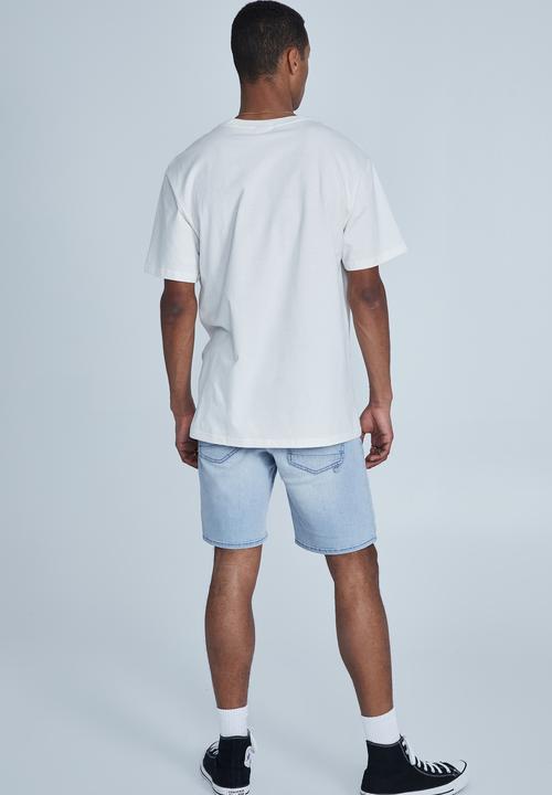 Cotton On - Straight short - bayside blue