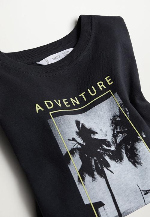 MANGO - T-shirt surf 2 - black