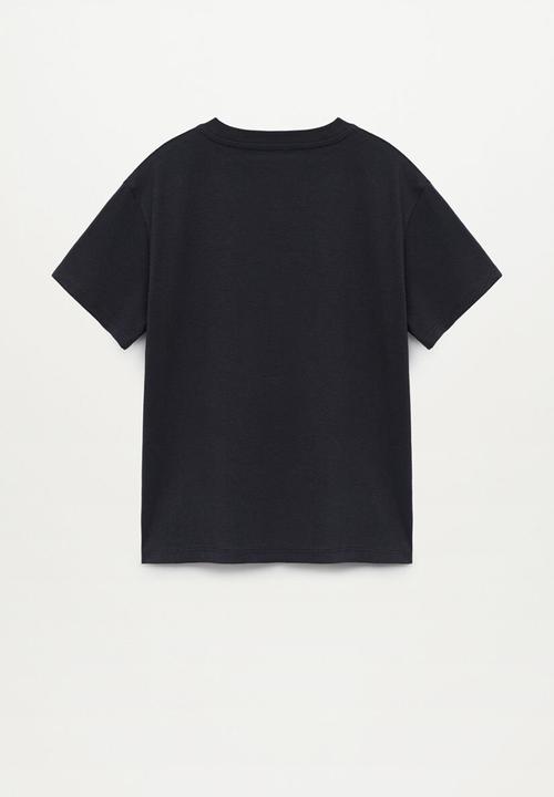 MANGO - T-shirt surf 2 - black