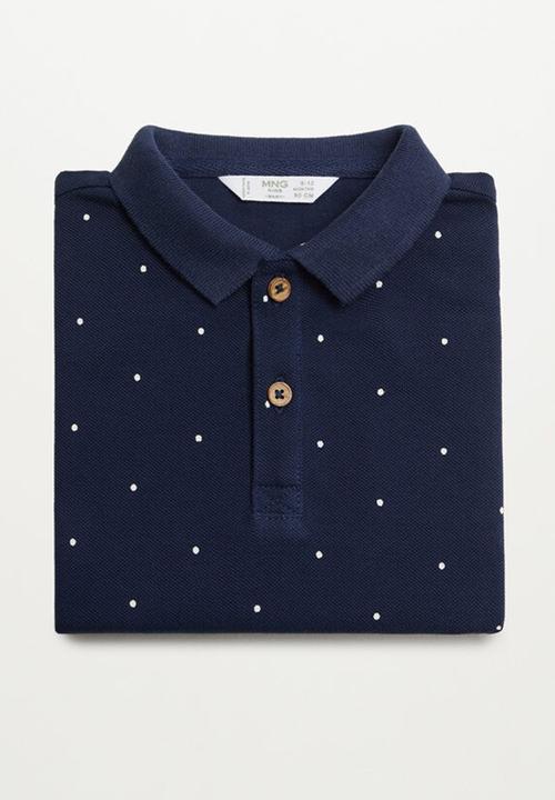 MANGO - Polo shirt polo p - navy