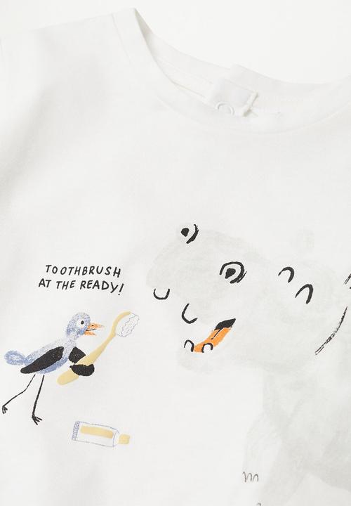 MANGO - T-shirt hipo - white