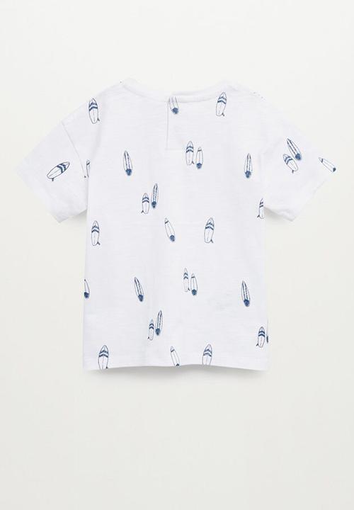 MANGO - T-shirt brave - white