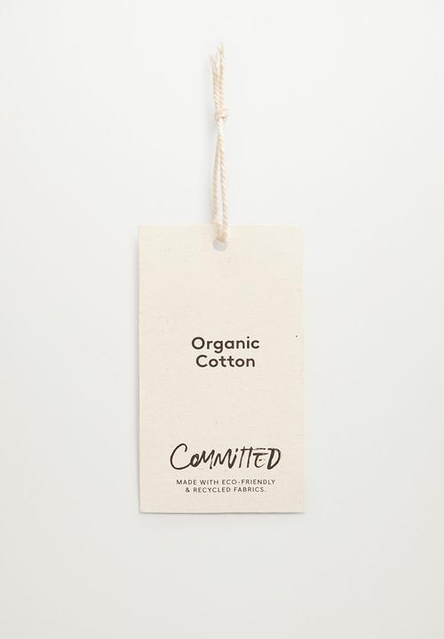 MANGO - Camiseta stripes - white