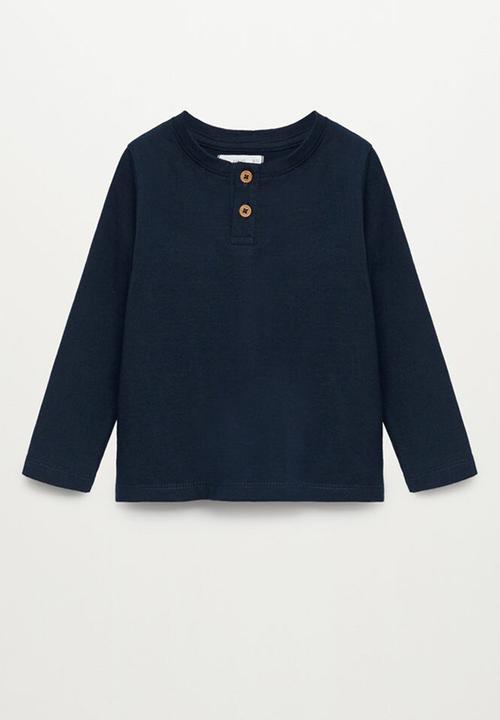 MANGO - T-shirt duran - navy