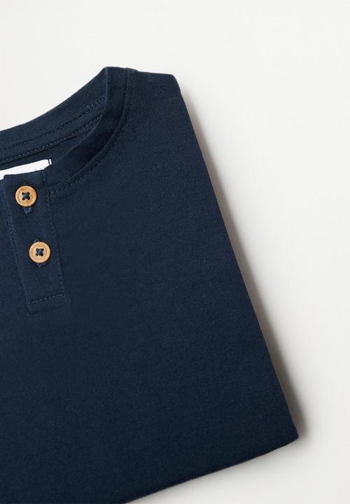MANGO - T-shirt duran - navy