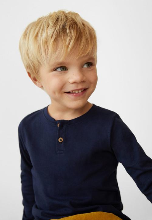 MANGO - T-shirt duran - navy