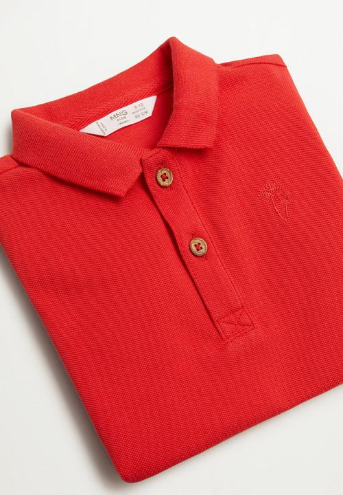 MANGO - Polo shirt polow - red
