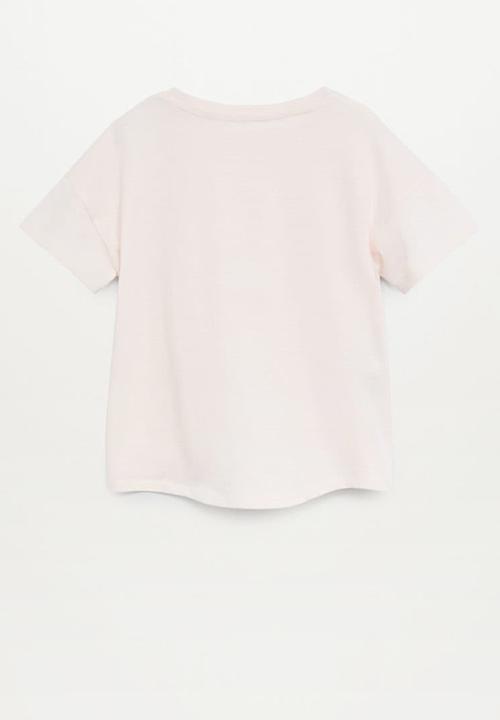 MANGO - Mlogo8 short sleeve tee - pink