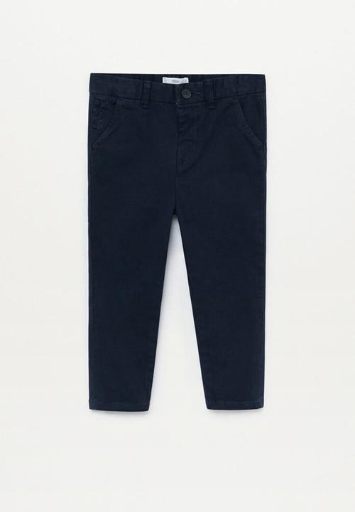 MANGO - Trousers chino8 - navy
