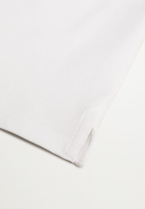 MANGO - Polo shirt polo - white
