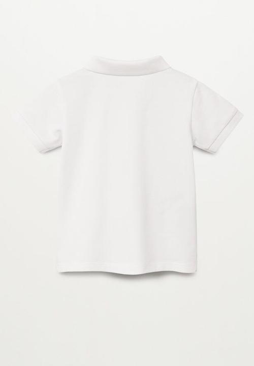 MANGO - Polo shirt polo - white