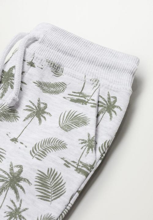 MANGO - Shorts surfy - white & grey