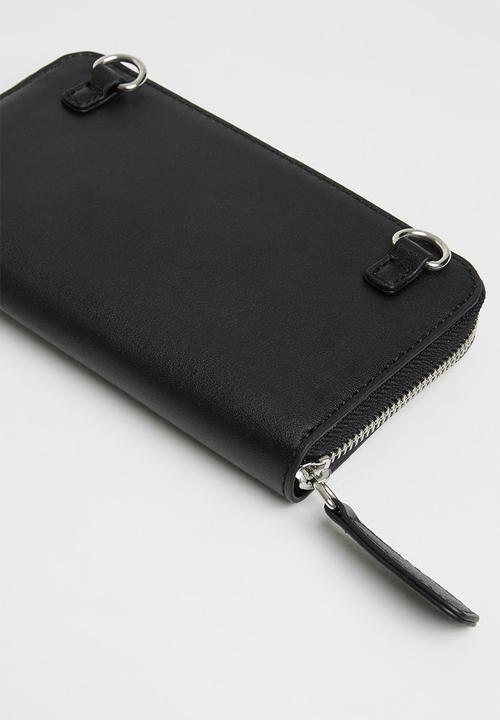 GUESS - Silverman mini top zip - black