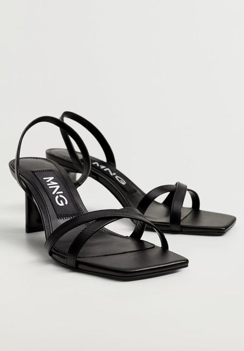 MANGO - Going leather heel - black