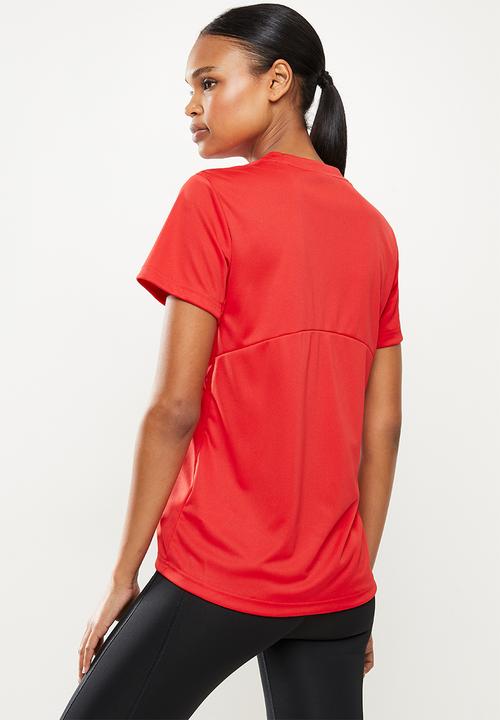 adidas Performance - Wor bl aeroready short sleeve tee - red & white 