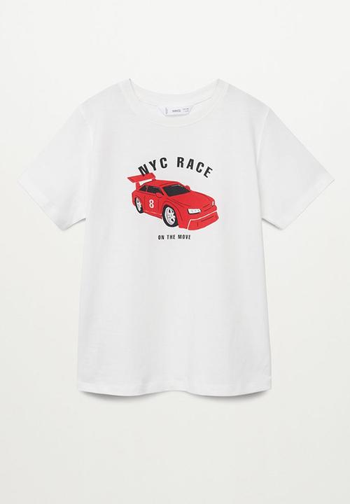 MANGO - T-shirt vehicle - white 
