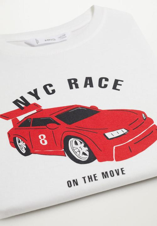 MANGO - T-shirt vehicle - white 