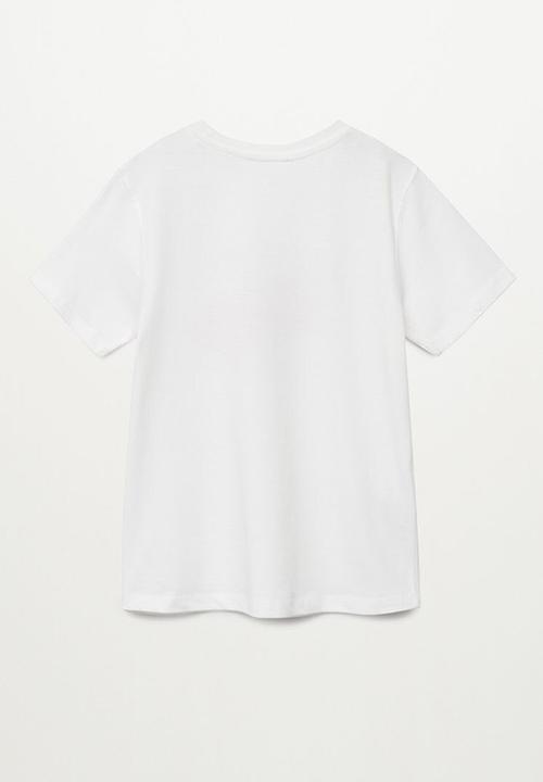 MANGO - T-shirt vehicle - white 