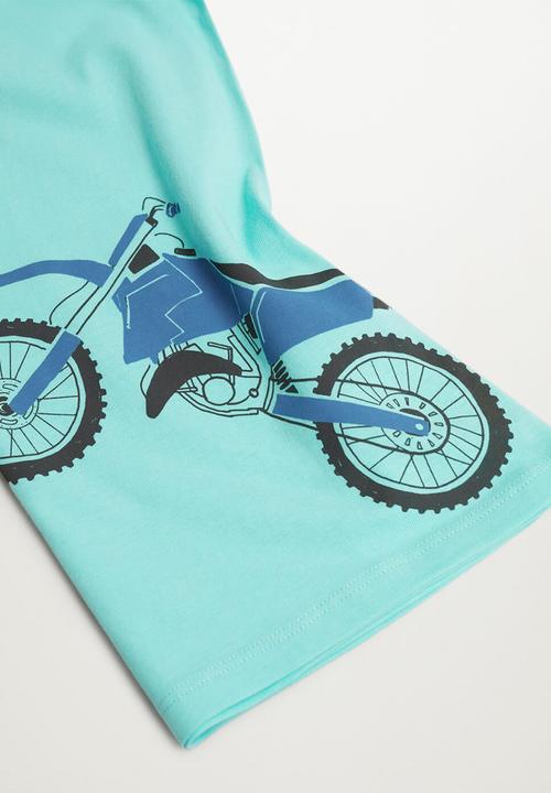 MANGO - T-shirt vehicle - blue