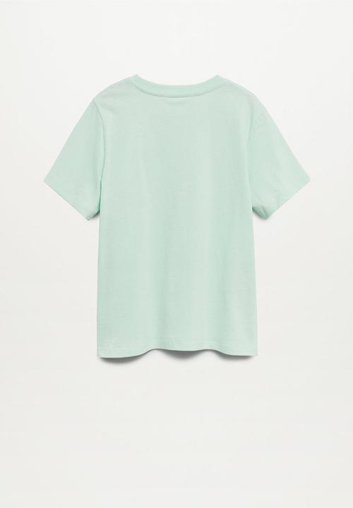 MANGO - T-shirt easy - light green