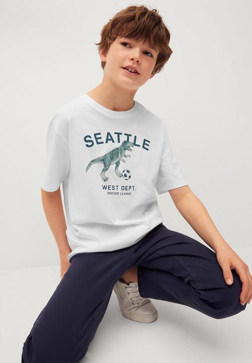 MANGO - T-shirt players - white 