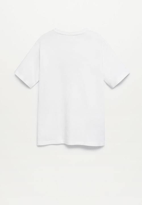 MANGO - T-shirt lenti - white