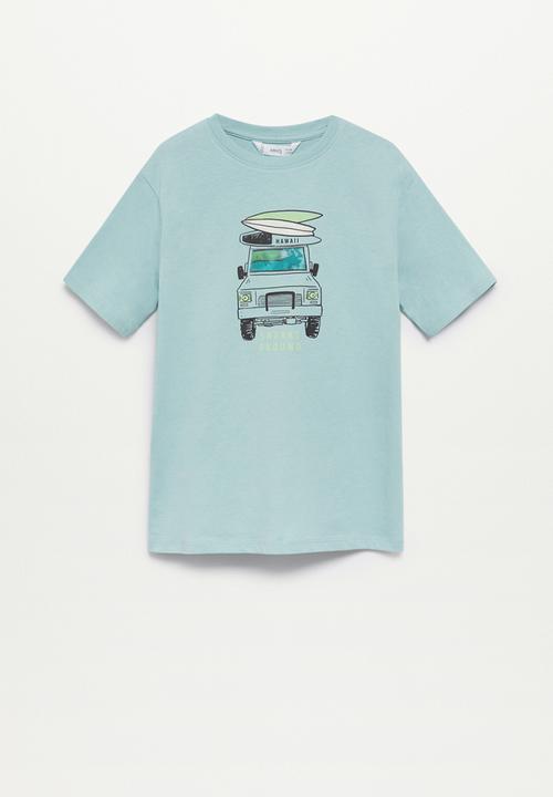 MANGO - T-shirt lenti - light green