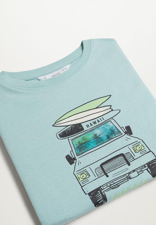MANGO - T-shirt lenti - light green