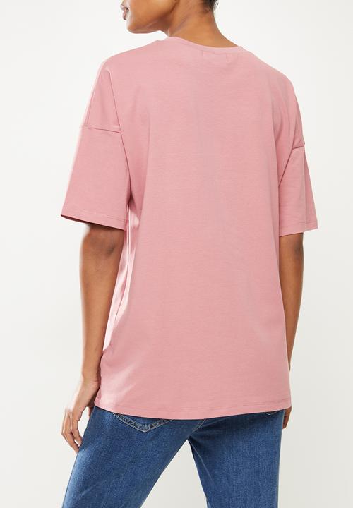 Superbalist - Cotton boxy tee - pink