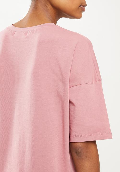 Superbalist - Cotton boxy tee - pink