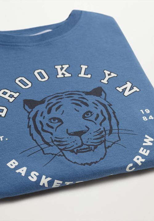 MANGO - T-shirt players - blue