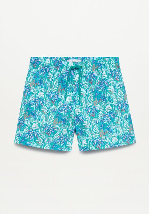 MANGO - Swimming trunks hawaii - turquoise