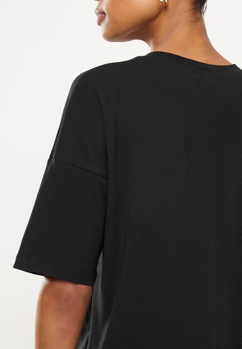 Superbalist - Cotton boxy tee - black