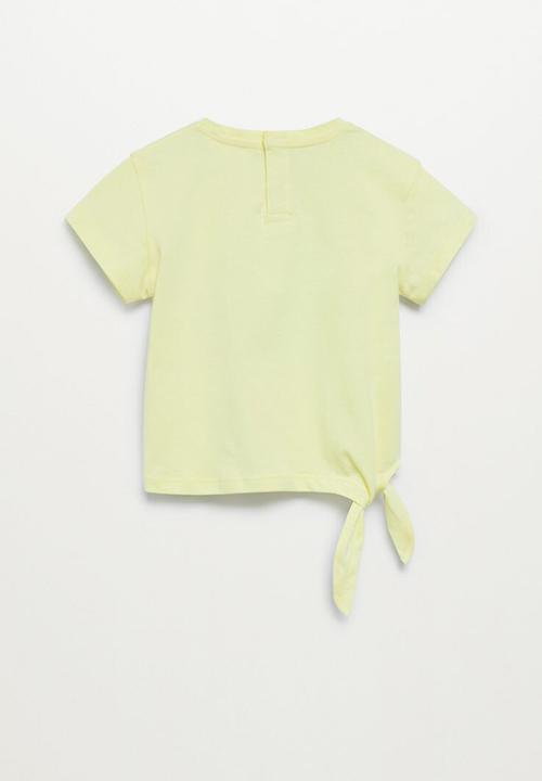 MANGO - Knot printed t-shirt tablita - yellow