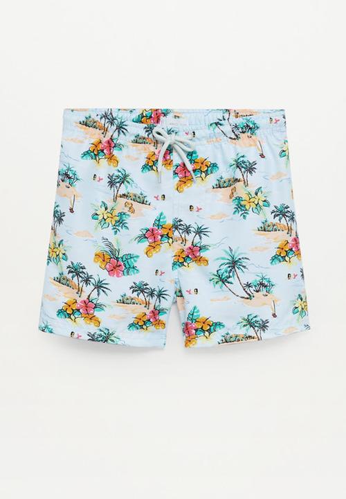 MANGO - Swimming trunks jorge - light blue