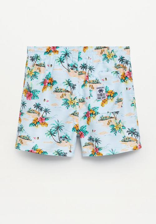 MANGO - Swimming trunks jorge - light blue