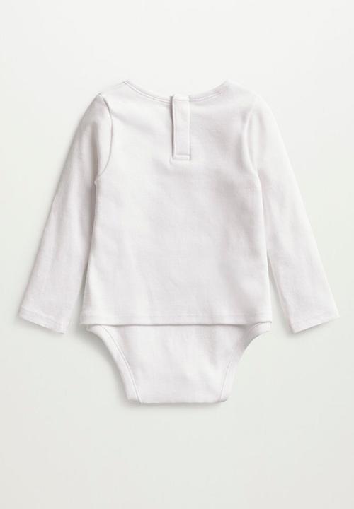 MANGO - Dance long sleeve tee - white