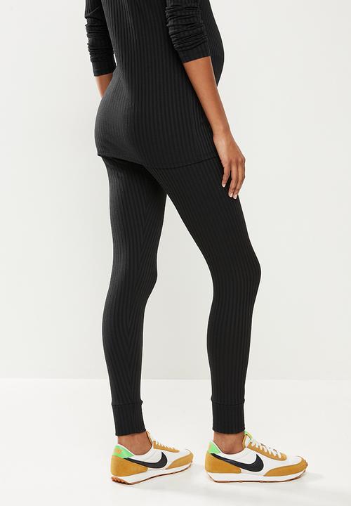 Superbalist - Foldover cuffed leggings - black 