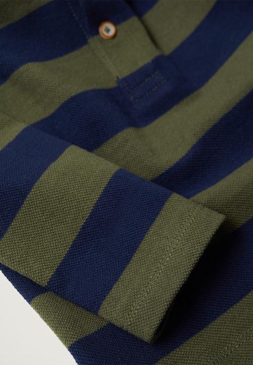 MANGO - T-shirt rayas - navy