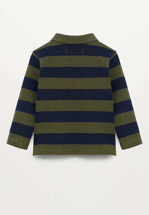 MANGO - T-shirt rayas - navy