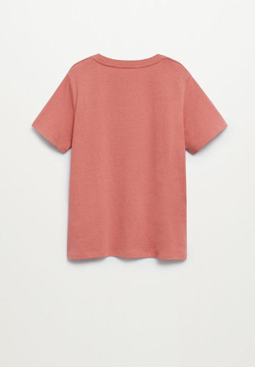 MANGO - T-shirt logo - red
