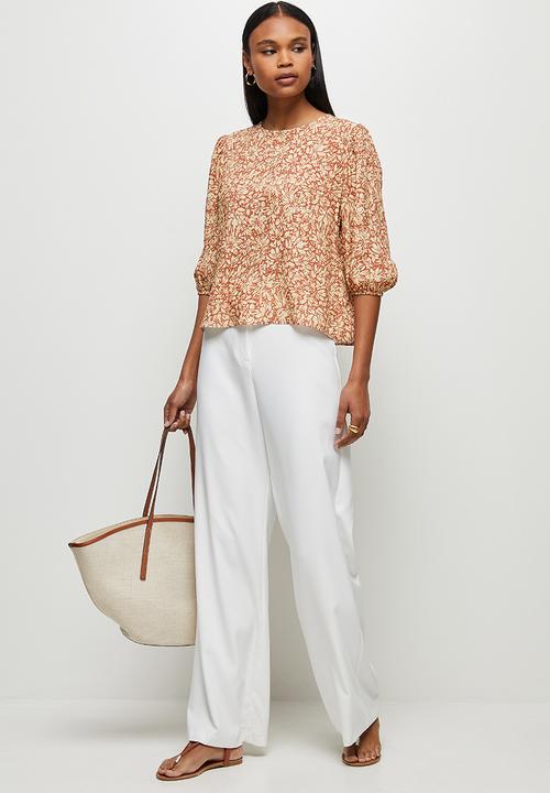 edit - Mutton sleeve shell - rust 