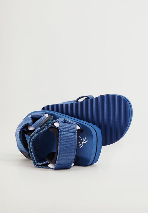 MANGO - Sandals job1 - medium blue