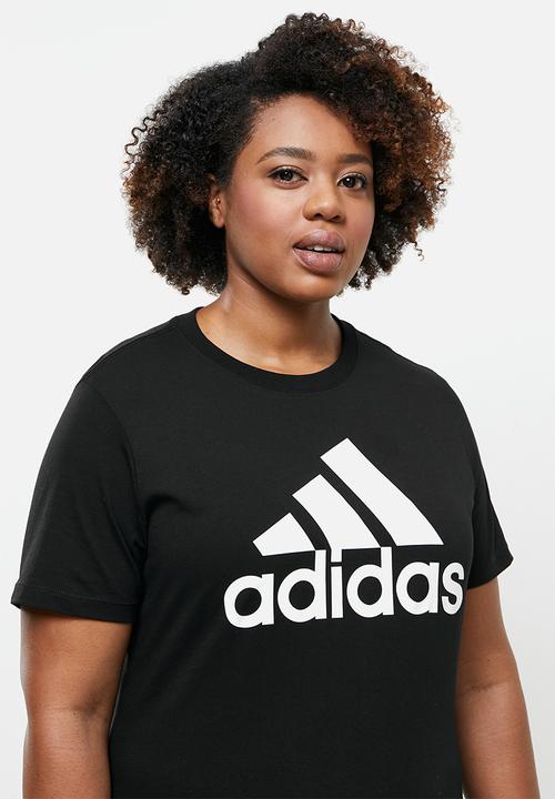 adidas Performance - Plus essential 3 bar short sleeve tee - black