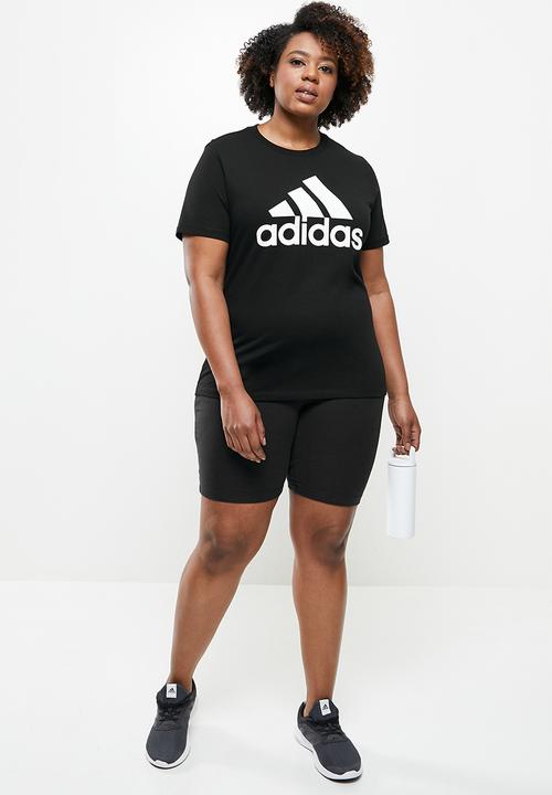 adidas Performance - Plus essential 3 bar short sleeve tee - black