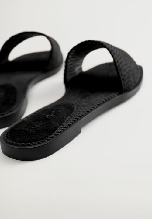 MANGO - Sofia slide - black